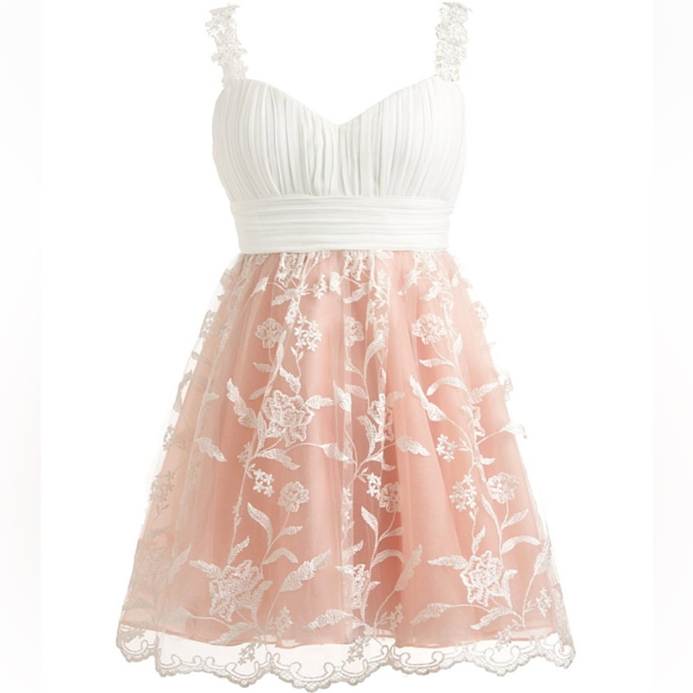 BALLERINA PINK #95 Embroidered Lace Party Dress SMALL 4 6